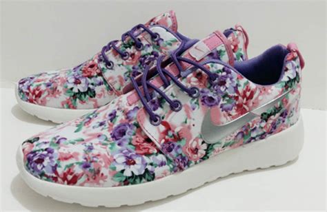 floral print athletic shoes